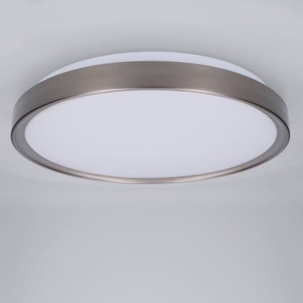 Brilagi - LED Dæmpbar loftlampe FANCIA LED/48W/230V 3000-6500K Ø 39 cm sølv + fjernbetjening