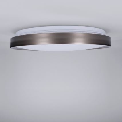 Brilagi - LED Dæmpbar loftlampe FANCIA LED/48W/230V 3000-6500K Ø 39 cm sølv + fjernbetjening