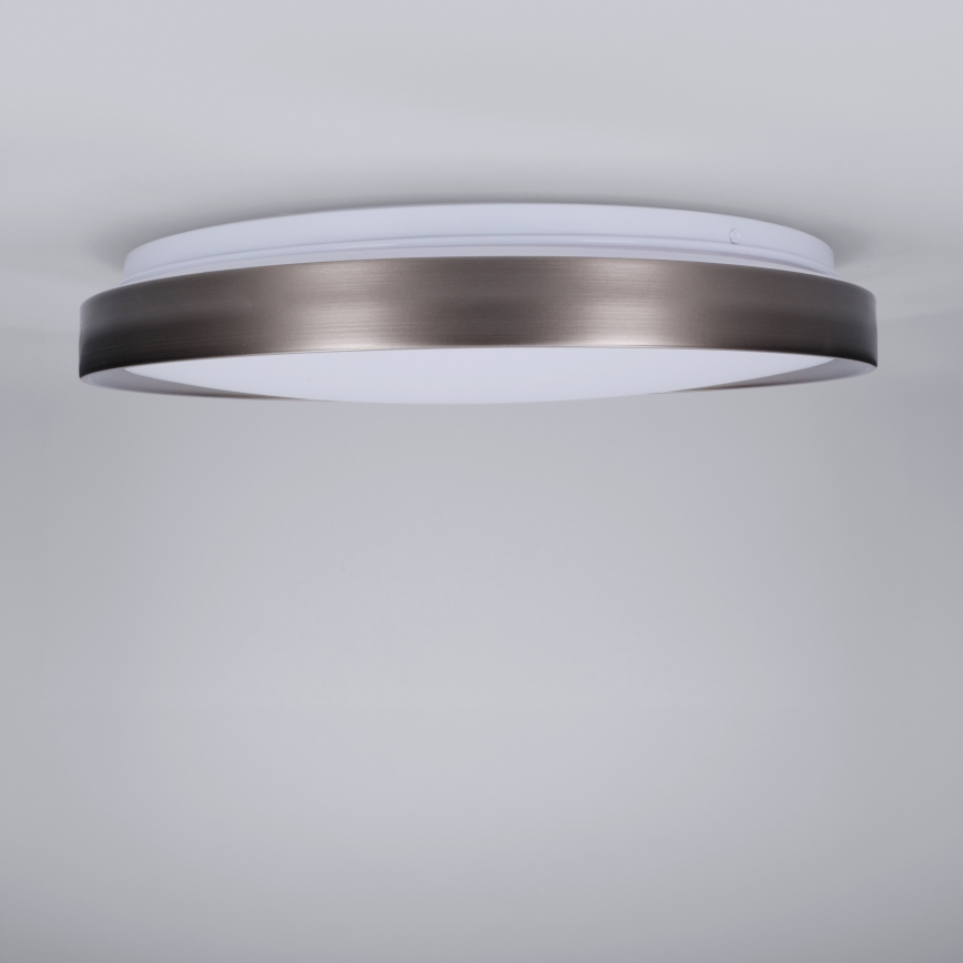 Brilagi - LED Dæmpbar loftlampe FANCIA LED/48W/230V 3000-6500K Ø 39 cm sølv + fjernbetjening