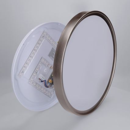 Brilagi - LED Dæmpbar loftlampe FANCIA LED/48W/230V 3000-6500K Ø 39 cm sølv + fjernbetjening