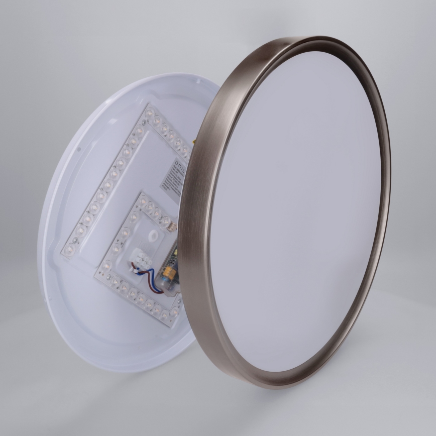 Brilagi - LED Dæmpbar loftlampe FANCIA LED/48W/230V 3000-6500K Ø 39 cm sølv + fjernbetjening