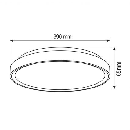 Brilagi - LED Dæmpbar loftlampe FANCIA LED/48W/230V 3000-6500K Ø 39 cm sølv + fjernbetjening