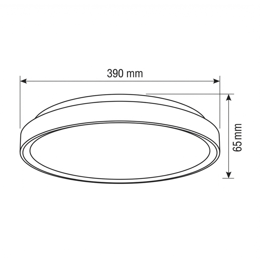 Brilagi - LED Dæmpbar loftlampe FANCIA LED/48W/230V 3000-6500K Ø 39 cm sølv + fjernbetjening