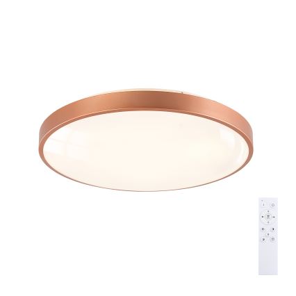 BRILAGI - Dæmpbar LED-loftlampe GLASS POOL DOUBLE LED/60W/230V Ø 50 cm kobberfarvet + fjernbetjening