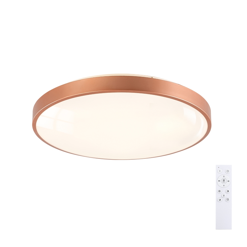 BRILAGI - Dæmpbar LED-loftlampe GLASS POOL DOUBLE LED/60W/230V Ø 50 cm kobberfarvet + fjernbetjening