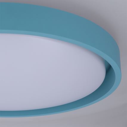 Brilagi - LED dæmpbar loftlampe MATTEO LED/48W/230V 3000-6500K Ø 41 cm turkis + fjernbetjening