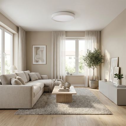 Brilagi - LED-dæmpbar loftlampe NANCI LED/60W/230V 3000-6500K Ø 49 cm hvid + fjernbetjening