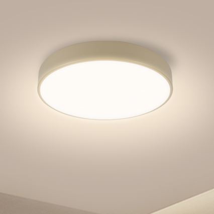 Brilagi - Dæmpbar LED-loftlampe POOL LED/36W/230V 3000-6000K Ø 30 cm beige + fjernbetjening