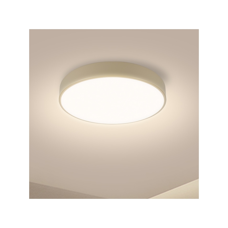 Brilagi - Dæmpbar LED-loftlampe POOL LED/36W/230V 3000-6000K Ø 30 cm beige + fjernbetjening