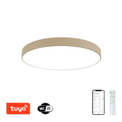 Brilagi - Dæmpbar LED-loftlampe POOL SMART LED/100W/230V 3000-6000K 80 cm beige Wi-Fi Tuya + fjernbetjening