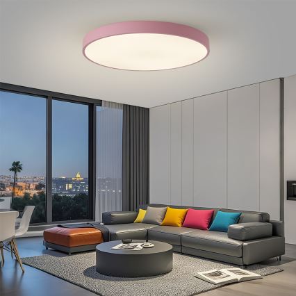 Brilagi - Dæmpbart LED-armatur POOL SMART LED/128W/230V Ø 100 cm 3000–6000K Wi-Fi Tuya + fjernbetjening pink