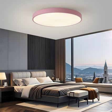 Brilagi - Dæmpbart LED-armatur POOL SMART LED/128W/230V Ø 100 cm 3000–6000K Wi-Fi Tuya + fjernbetjening pink