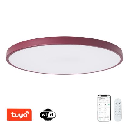 Brilagi - Dæmpbar LED-armatur POOL SMART LED/128W/230V Ø 100 cm Wi‑Fi Tuya + fjernbetjening bordeaux
