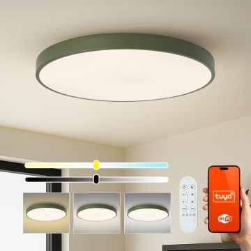 Brilagi - LED-dæmpbart armatur POOL SMART LED/128W/230V Ø 100 cm Wi-Fi Tuya + fjernbetjening grøn