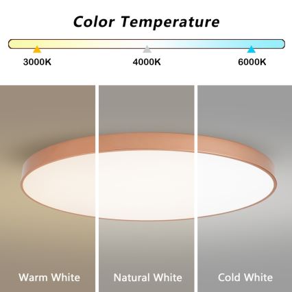 BRILAGI - Dæmpbar LED-loftlampe POOL SMART LED/180W/230V 3000-6000K 120 cm bronze Wi-Fi Tuya + fjernbetjening