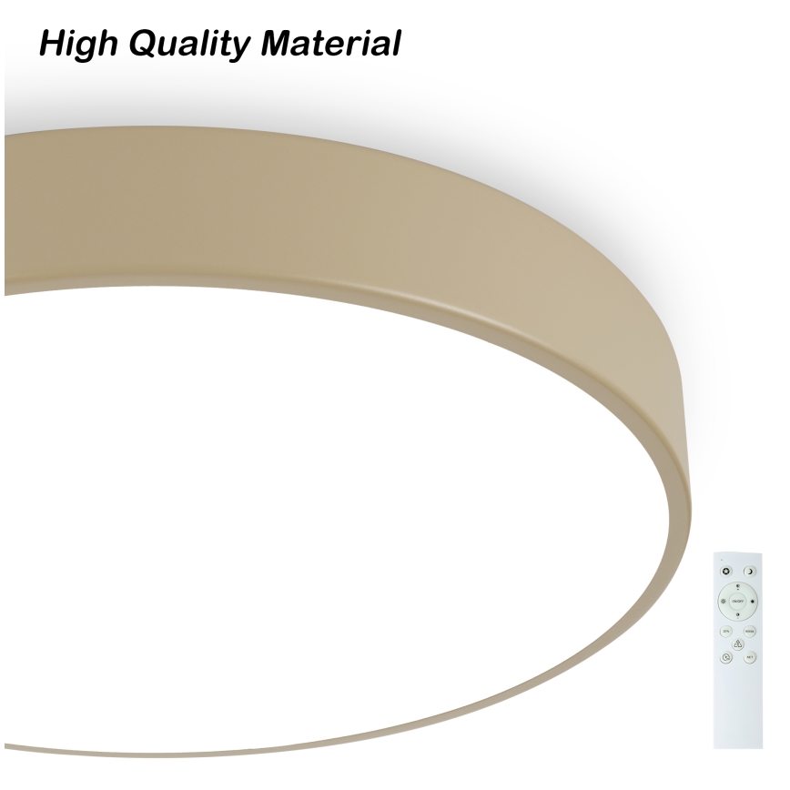 Brilagi - Dæmpbar LED-loftlampe POOL SMART LED/48W/230V 3000-6000K Ø 40 cm Wi-Fi Tuya beige + fjernbetjening