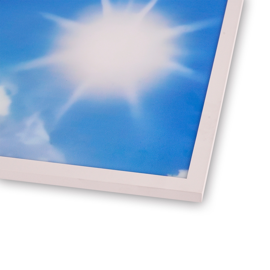 Brilagi - LED-dæmpbar loftlampe SLIMFRAME SKY LED/58W/230V 60x60 cm 3000-6000K sølv/blå + fjernbetjening