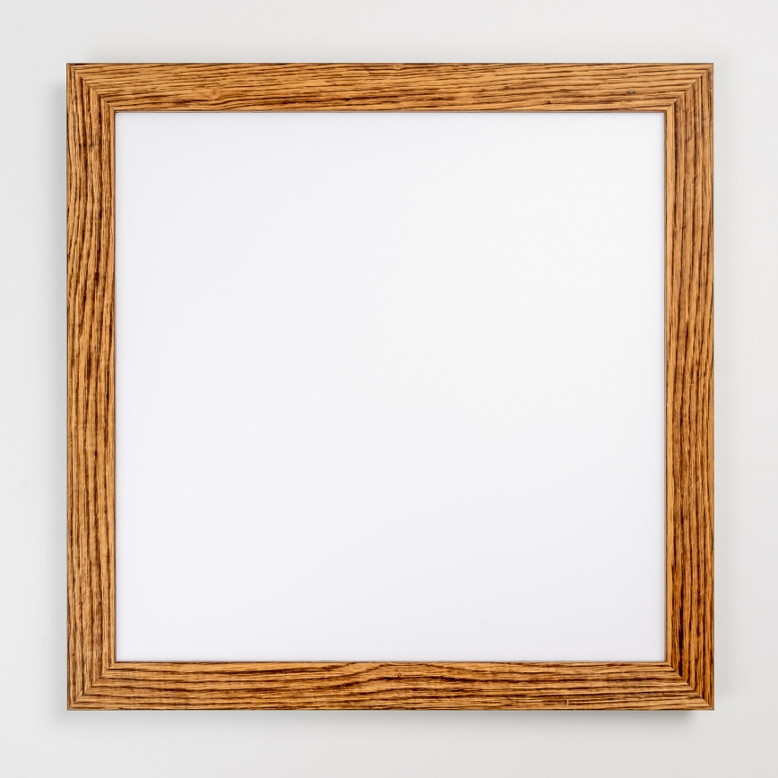 Brilagi - LED-dæmpbar loftlampe SLIMFRAME WOOD LED/58W/230V 64x64 cm 3000-6000K brun + fjernbetjening