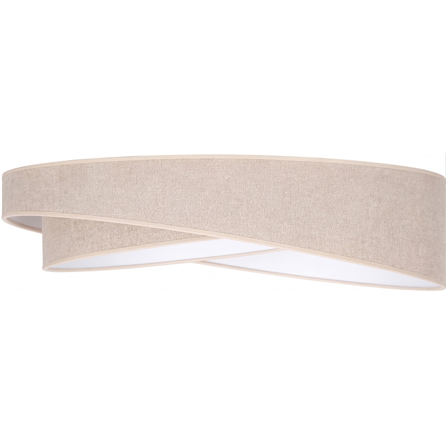 BRILAGI - LED dæmpbar loftlampe VELVET TWIST LED/36W/230V 3000-6000K Ø 65 cm Wi-Fi Tuya Beacon beige + fjernbetjening