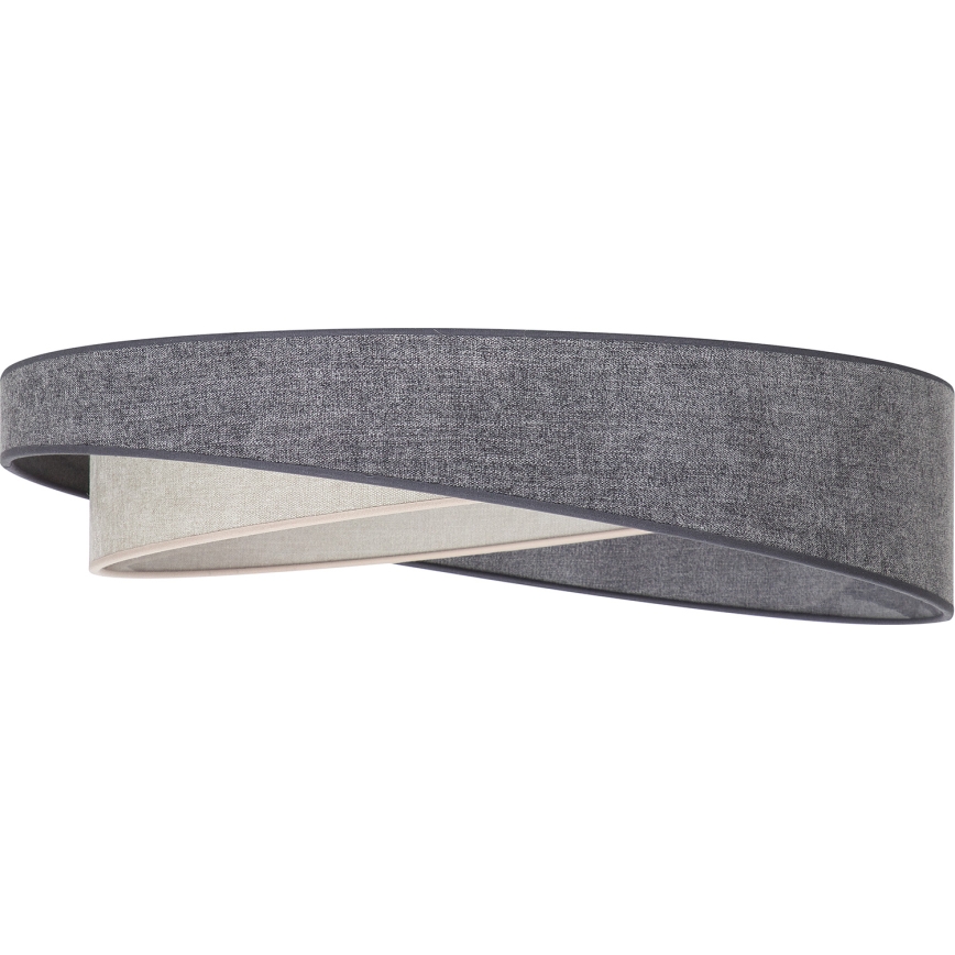 BRILAGI - LED dæmpbar loftlampe VELVET TWIST LED/36W/230V 3000-6000K Ø 65 cm Wi-Fi Tuya Beacon grå/creme + fjernbetjening