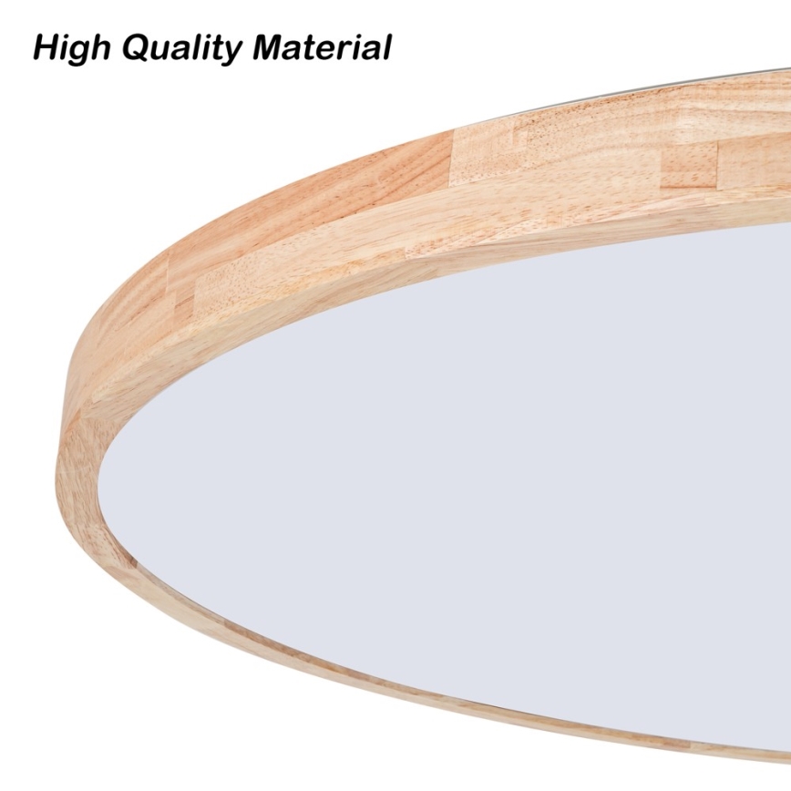 Brilagi - LED-dæmpbar loftlampe WOODLINE LED/128W/230V 3000-6000K eg Ø 100 cm + fjernbetjening