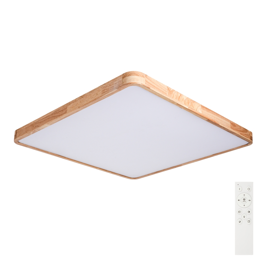 Brilagi - Dæmpbar LED-loftlampe WOODLINE SQUARE LED/180W/230V 3000–6000K eg 100 x 100 cm + fjernbetjening