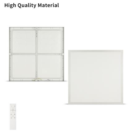 Brilagi - LED Dæmpbar badeværelsesloftlampe FRAME SMART LED/50W/230V 60x60 cm 3000-6000K IP44 sølv + fjernbetjening