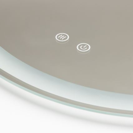 Brilagi - LED opvarmet badeværelsesspejl AVA ECO LED/11,5W/230V Ø 60 cm IP44 CRI 90 dæmpbar + CCT