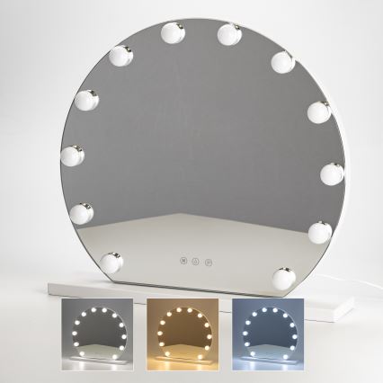 Brilagi - LED Dæmpbart make-up spejl HOLLYWOOD LED/12W/230V 3000/4000/6500K