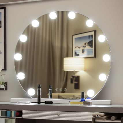 Brilagi - LED Dæmpbart make-up spejl HOLLYWOOD LED/12W/230V 3000/4000/6500K