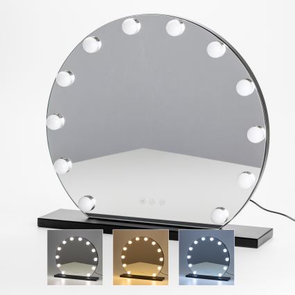 Brilagi - LED Dæmpbart make-up spejl HOLLYWOOD LED/12W/230V 3000/4000/6500K
