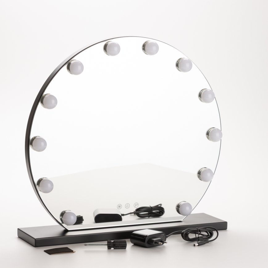 Brilagi - LED Dæmpbart make-up spejl HOLLYWOOD LED/12W/230V 3000/4000/6500K