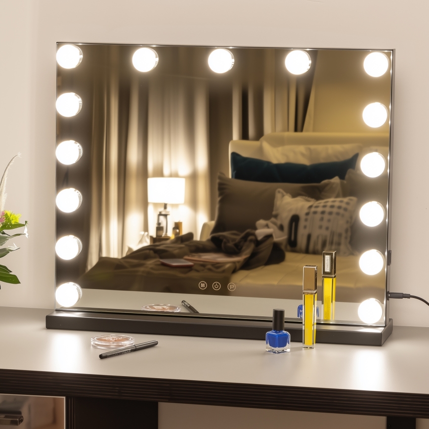Brilagi - LED Dæmpbart Hollywood Makeup Spejl LED/15W/230V 3000/4000/6500K