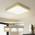 Brilagi - LED-dæmpbart loftarmatur POOL LED/48W/230V 3000-6000K 50x50 cm guld + fjernbetjening