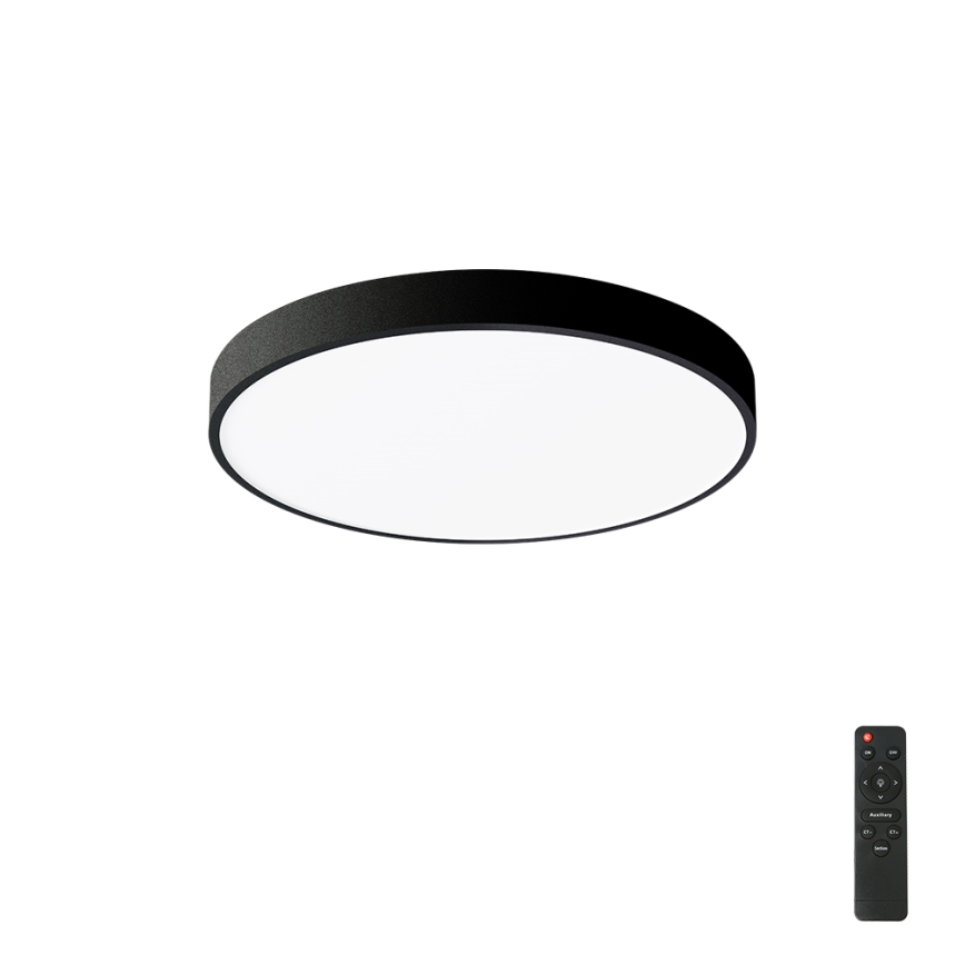 Brilagi - LED Dæmpbart Loftlampe POOL LED/60W/230V 3000-6000K Ø 60 cm sort + afstandsbetjening