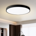 Brilagi - LED Dæmpbart Loftlampe Poolsmart LED/100W/230V 3000-6000K Ø 80 cm Wi-Fi Tuya Sort + Fjernbetjening
