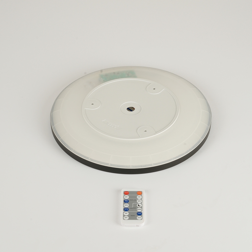 Brilagi - LED dæmpbart lysarmatur med bevægelses- og skumringssensor ULTRA SLIM LED/18W/230V Ø 30 cm + fjernbetjening