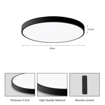 Brilagi - LED dæmpbart loftlys POOL SMART LED/60W/230V 3000-6000K 50 cm + fjernbetjening