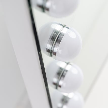 BRILAGI - LED Dæmpbart makeupspejl HOLLYWOOD LED/15W/230V CCT + 2x USB 55x77 cm hvid