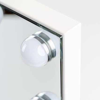 BRILAGI - LED Dæmpbart makeupspejl HOLLYWOOD LED/15W/230V CCT + 2x USB 55x77 cm hvid