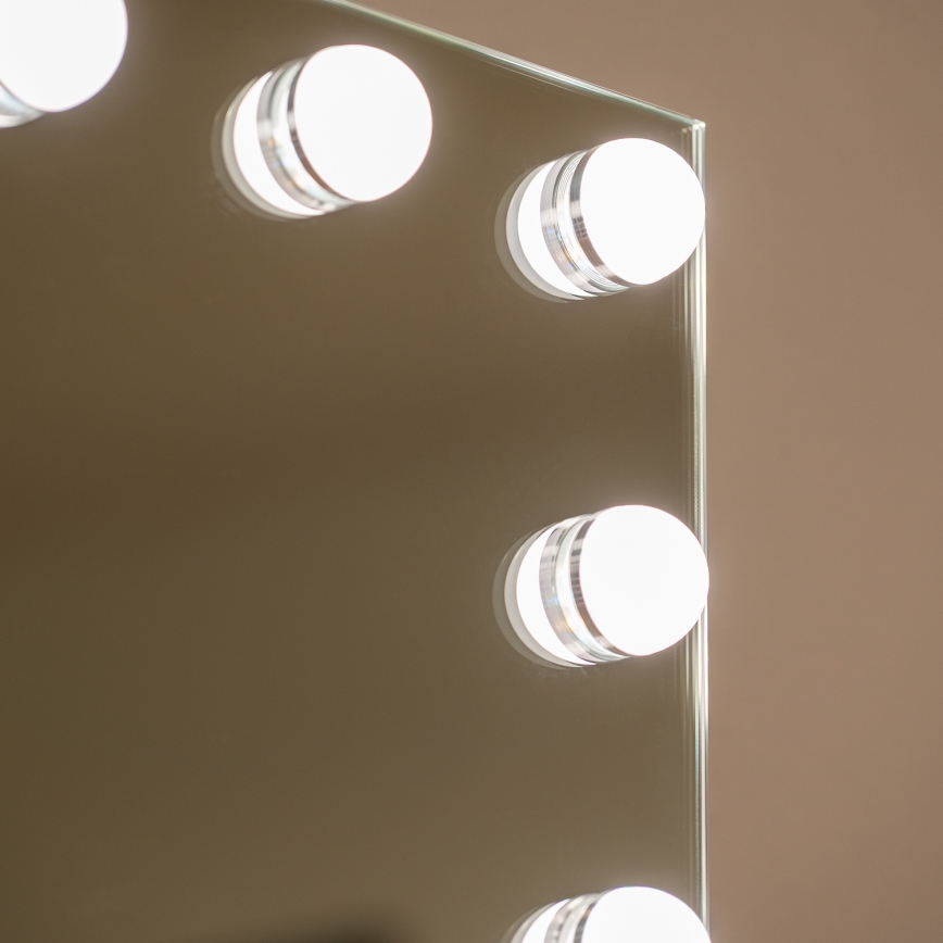 BRILAGI - LED Dæmpbart makeupspejl HOLLYWOOD LED/15W/230V CCT + 2x USB 55x77 cm hvid