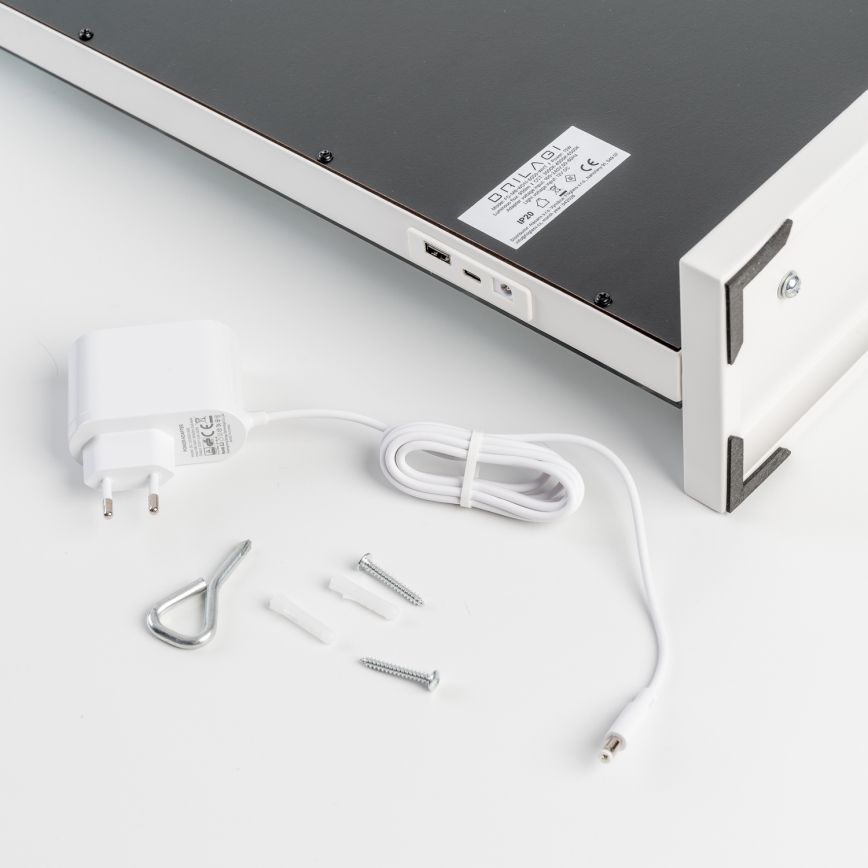 BRILAGI - LED Dæmpbart makeupspejl HOLLYWOOD LED/15W/230V CCT + 2x USB 55x77 cm hvid