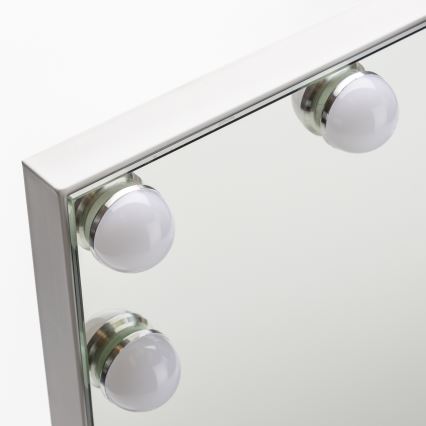 BRILAGI - LED Dæmpbart make-up-spejl HOLLYWOOD LED/15W/230V CCT + USB hvid