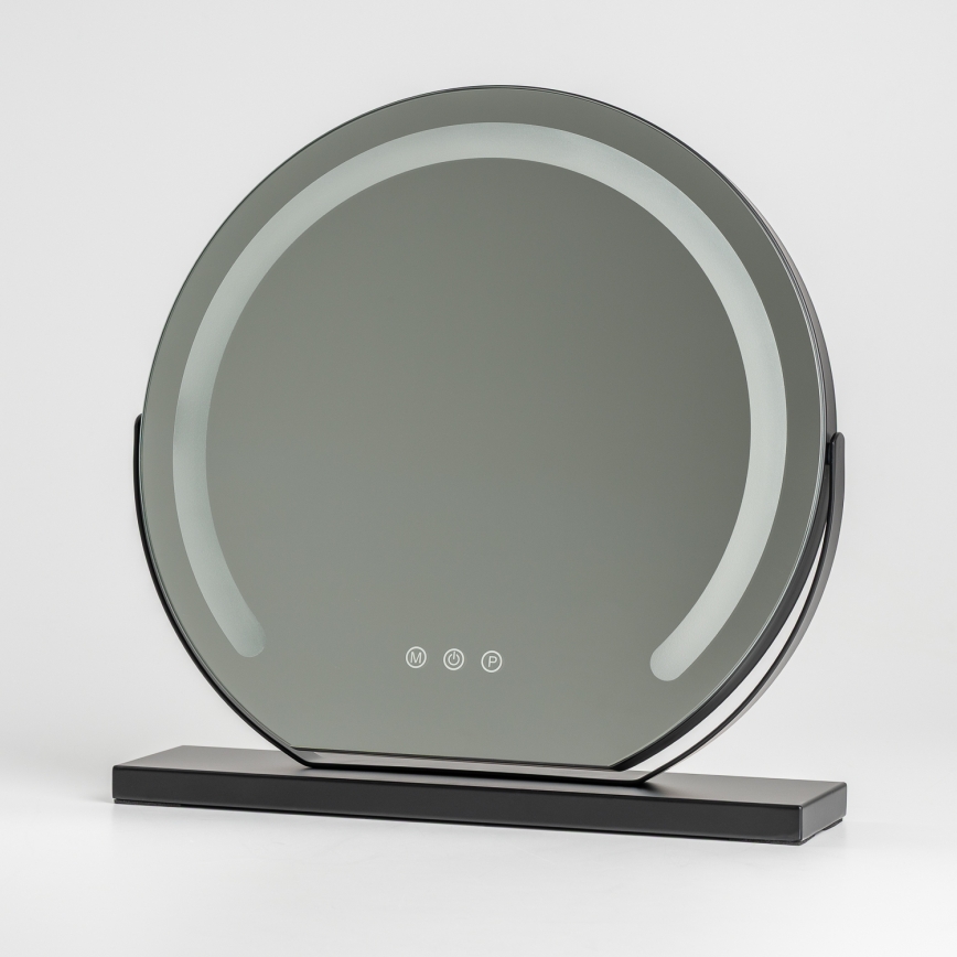 BRILAGI - Dæmpbart LED-makeup-spejl CALIFORNIA LED/14W/230V 3000/4000/6500K 44x40 cm sort