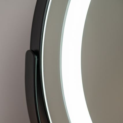 BRILAGI - Dæmpbart LED-makeup-spejl CALIFORNIA LED/14W/230V 3000/4000/6500K 44x40 cm sort