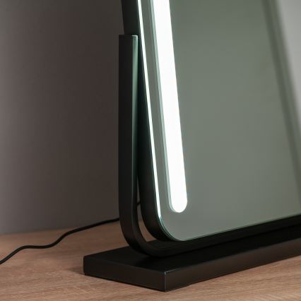 BRILAGI - LED-dæmpbart makeup-spejl CALIFORNIA LED/22W/230V 3000/4000/6500K 58x43 cm sort