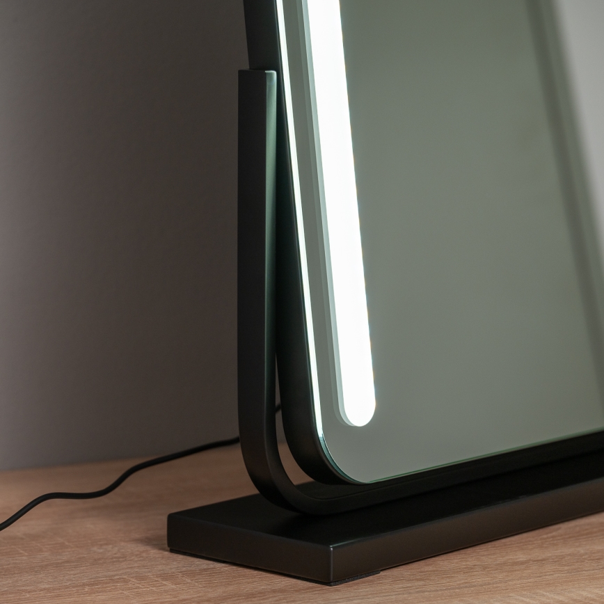BRILAGI - LED-dæmpbart makeup-spejl CALIFORNIA LED/22W/230V 3000/4000/6500K 58x43 cm sort
