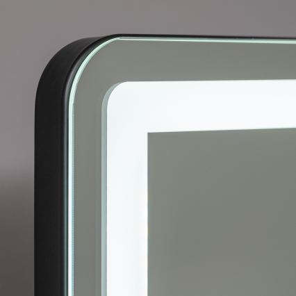 BRILAGI - LED-dæmpbart makeup-spejl CALIFORNIA LED/22W/230V 3000/4000/6500K 58x43 cm sort