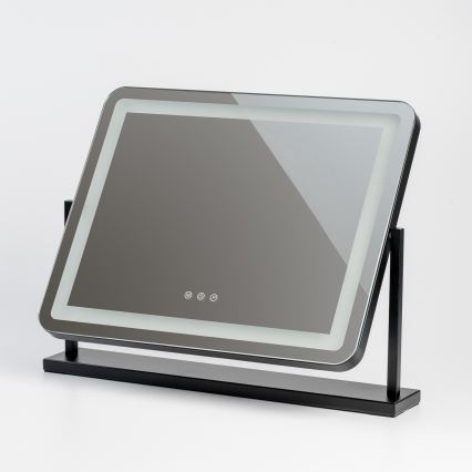 BRILAGI - LED-dæmpbart make-up-spejl CALIFORNIA LED/25W/230V 3000/4000/6500K 55x44 cm sort