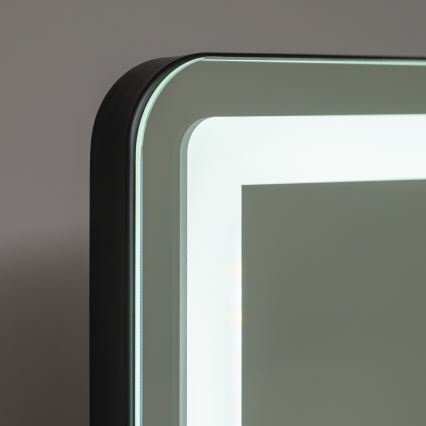 BRILAGI - LED-dæmpbart make-up-spejl CALIFORNIA LED/25W/230V 3000/4000/6500K 55x44 cm sort